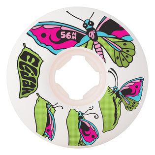 56mm Akerley Chrysalis Elite Chubbies 99a OJ Skateboard Wheels White