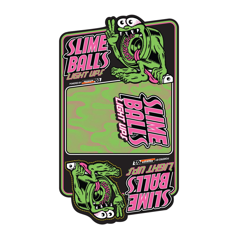 60mm / 78A Screaming Slime Light Ups | Soft Skateboard Wheels