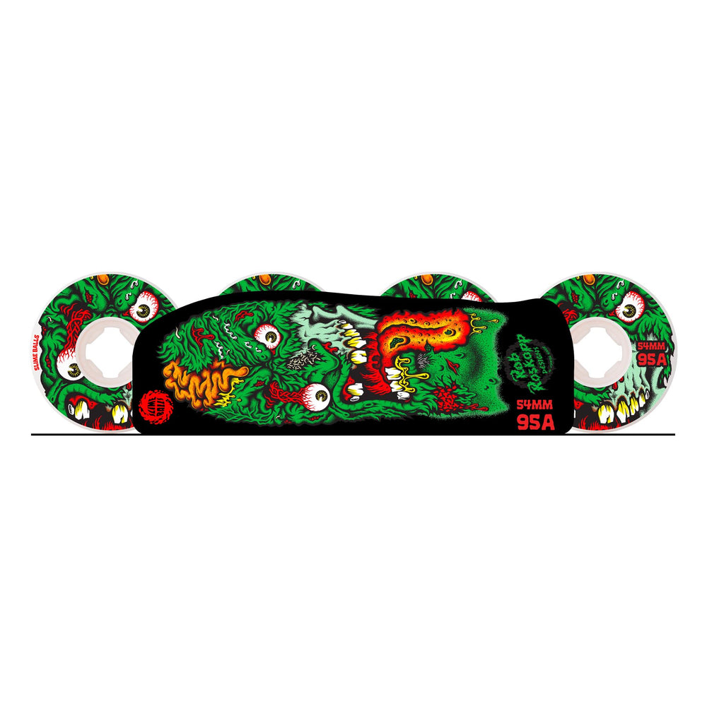 54mm/95a Roskopp Face Two | Slime Balls Skateboard Wheels