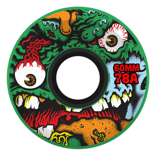 60mm Roskopp Face Two Reissue 78a OG Slime Slime Balls Skateboard Wheels Green
