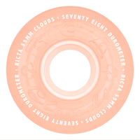 55mm Clouds Red 78a | Glow In The Dark | Ricta Skateboard Wheels