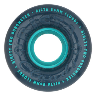 54mm Clouds Navy 92a Ricta Skateboard Wheels Navy