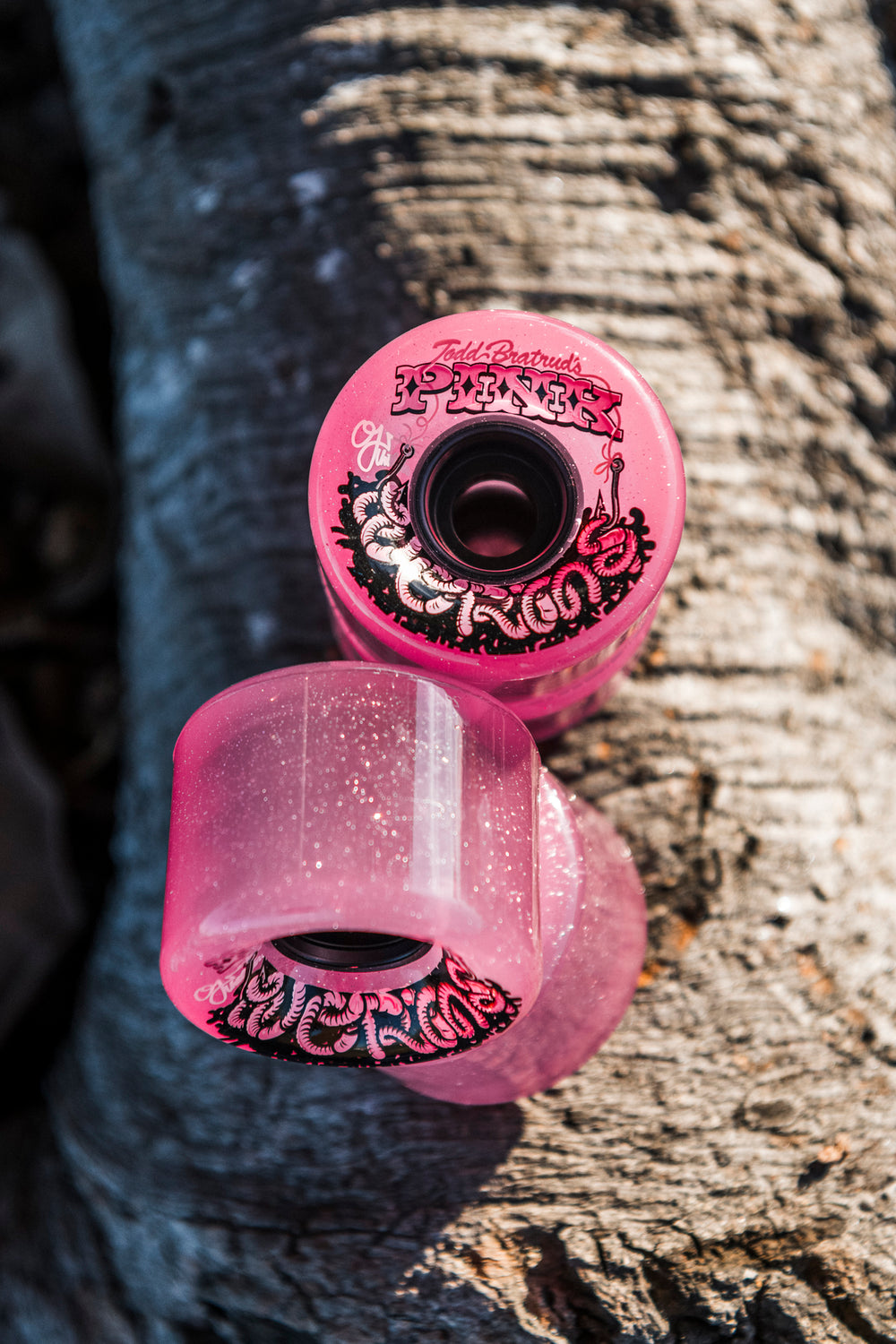 【桃色蜘蛛】ホイール 2本 ② 60mm - 78a Pink Worms Super Juice | Soft Wheels | OJ Skate Wheels