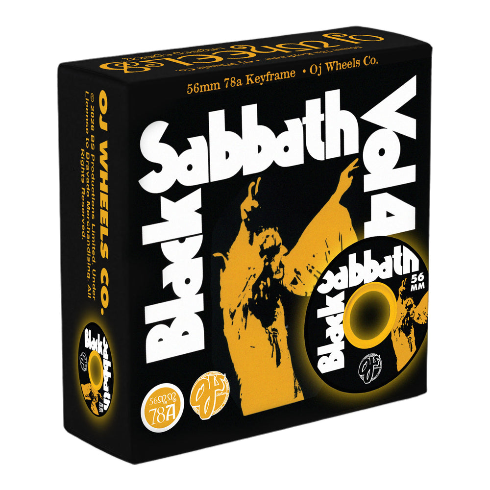 56mm Black Sabbath Vol 4 Keyframe 78a | OJ Skateboard Wheels