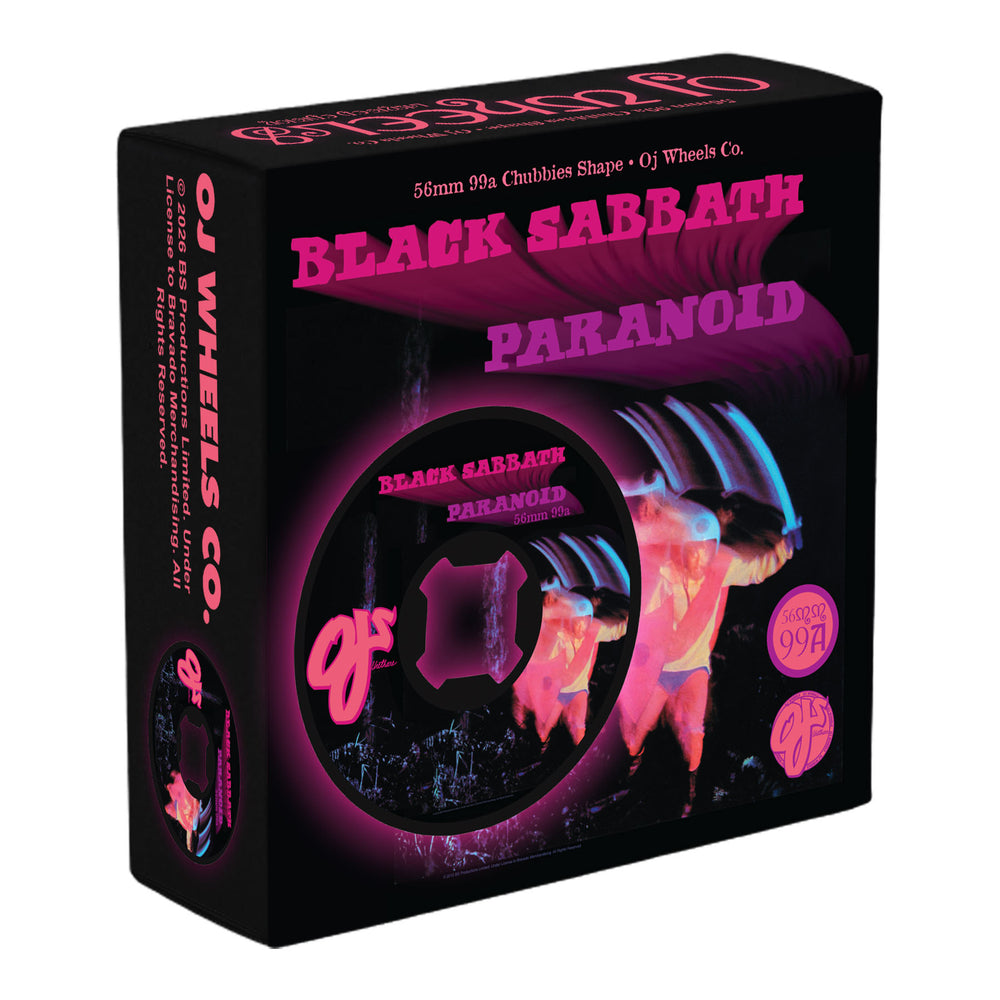 56mm Black Sabbath Paranoid Chubbies 99a | OJ Skateboard Wheels