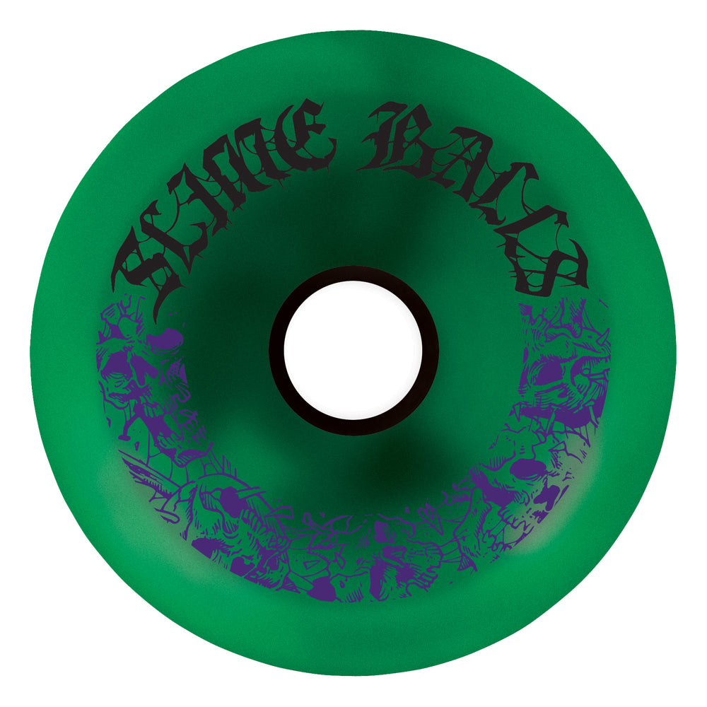 80mm Mega Balls 78a Metallic Green | Oversized Skateboard Wheels