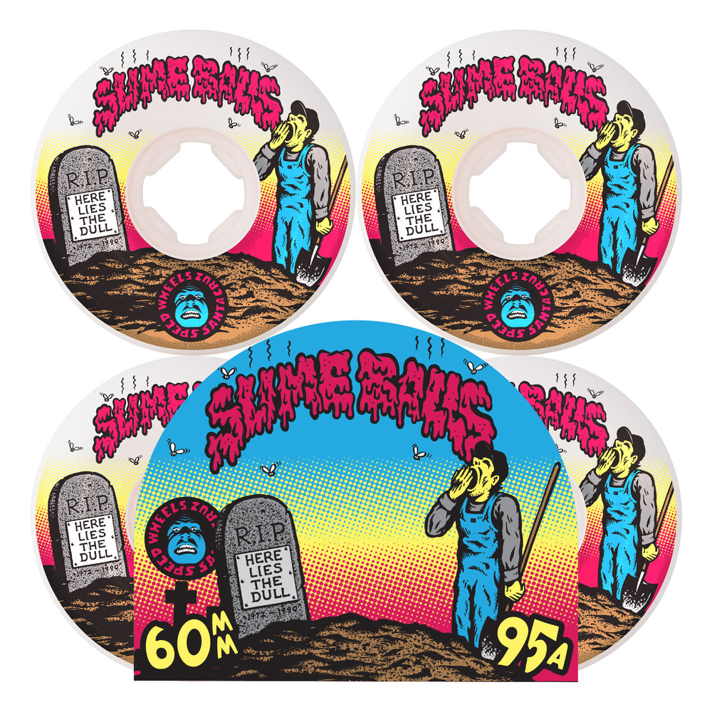 60mm / 95a Death of Dull | Vomits Skateboard Wheels | Slime Balls