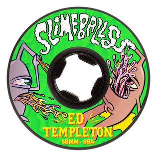 58mm Ed Templeton Vomits 99a Slime Balls Guest Skateboard Wheels Black