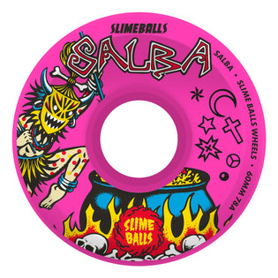 60mm Salba Witch Doctor Pink 78a Slime Balls Skateboard Wheels Pink