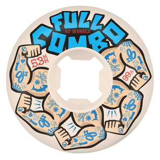 53mm Team Elite Full Combo 99a OJ Skateboard Wheels White