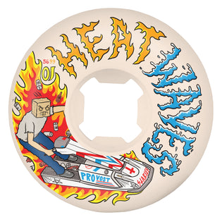 56mm Collin Provost Elite Full Combo 99a OJ Skateboard Wheels White