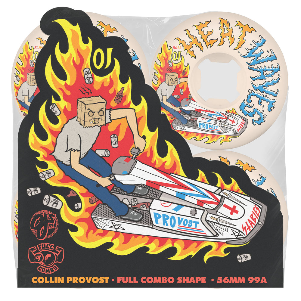 56mm Collin Provost Full Combo 99a | Extra Wide | OJ Skateboard Wheels