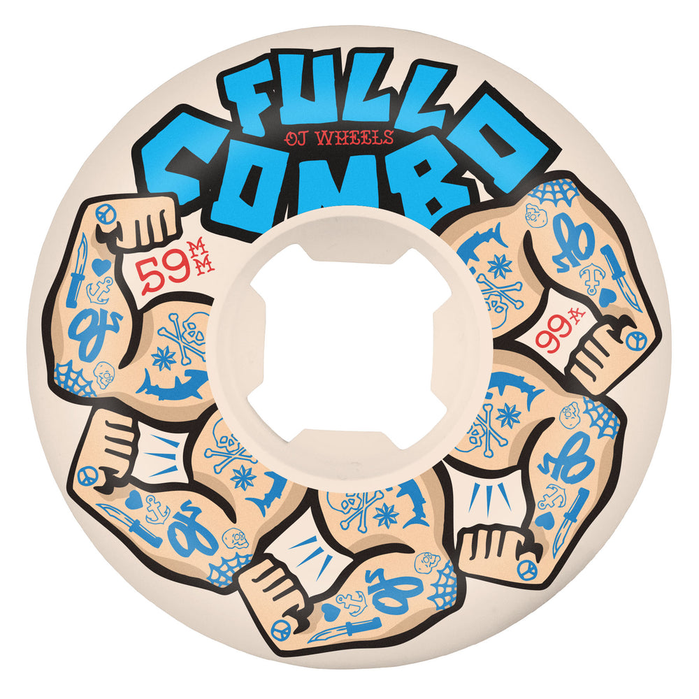 59mm Team Full Combo 99a | Extra Wide | OJ Skateboard Wheels