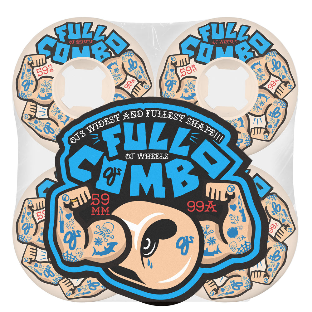 59mm Team Full Combo 99a | Extra Wide | OJ Skateboard Wheels