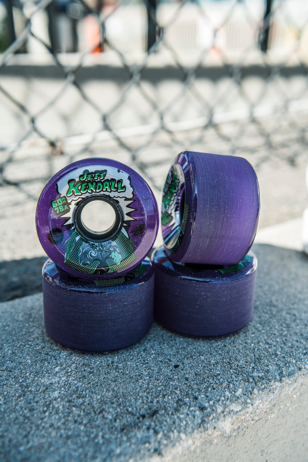 60mm Kendall End Of The World 78a | Purple & Glitters | Slime