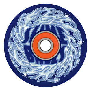 66mm SB Ice 78a Slime Balls Light Ups Skateboard Wheels Blue