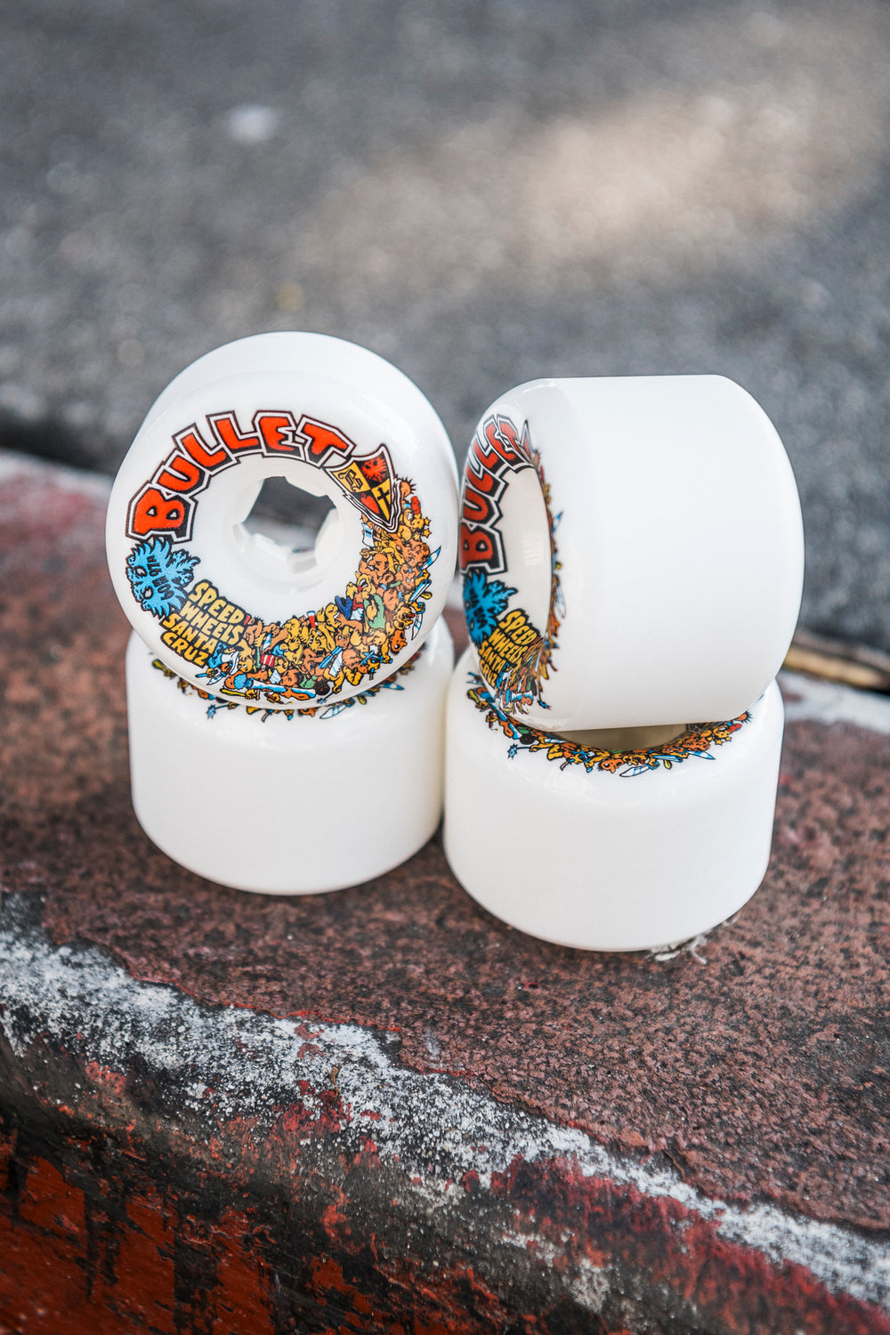 60mm/97a Bullet Riot White | Slime Balls Skateboard Wheels