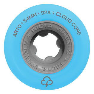 54mm Arto Saari Clouds 92a Ricta Skateboard Wheels Light Blue