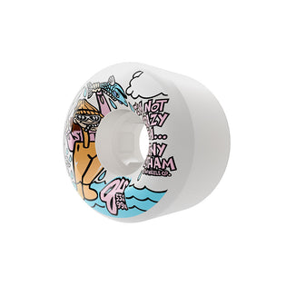 53mm Tony Latham Elite Full Combo 99a OJ Skateboard Wheels White