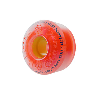 56mm Pink Citrus Clouds 78a Ricta Skateboard Wheels Pink
