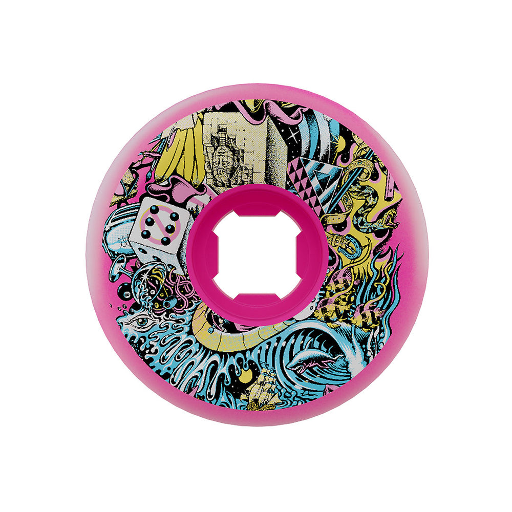 56mm/97a Hosoi Collage Reissue | Slime Balls Skateboard Wheels