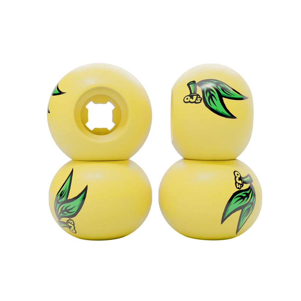 58mm - 99a Lil Lemons | Slappy Round Wheels | OJ Skate Wheels