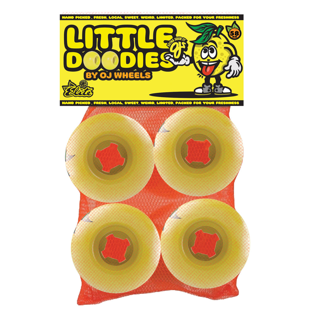 58mm - 99a Lil Lemons | Slappy Round Wheels | OJ Skate Wheels