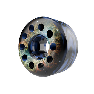 60mm Blue / Black Swirl Worm Holes 97a Slime Balls Skateboard Wheels Blue Black Swirl