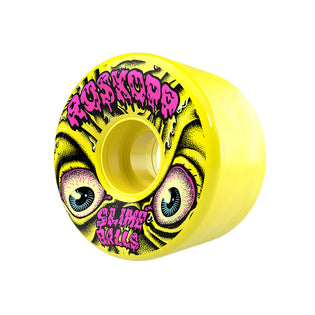 60.5mm Rob Roskopp Face Reissue 78a OG Slime Slime Balls Skateboard Wheels Yellow