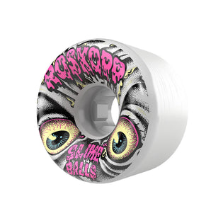 59mm Rob Roskopp Face Reissue 97a Full Combo Slime Balls Skateboard Wheels White