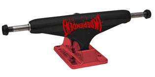 Stage 11 Splatter Span Black / Ano Red Independent Skateboard Truck No Color