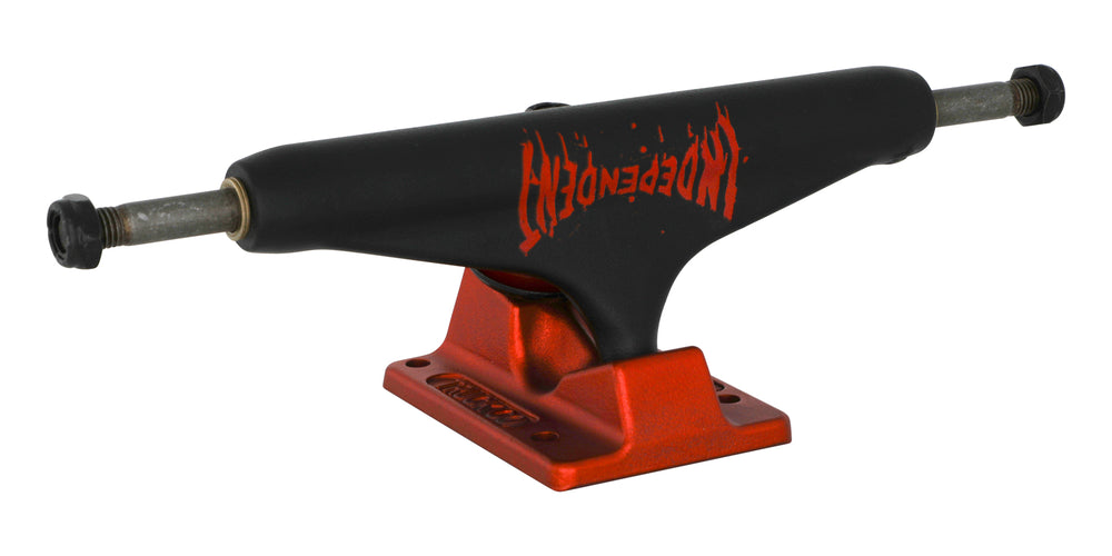 Stage 11 Splatter Span Black / Ano Red | Independent Skateboard Trucks