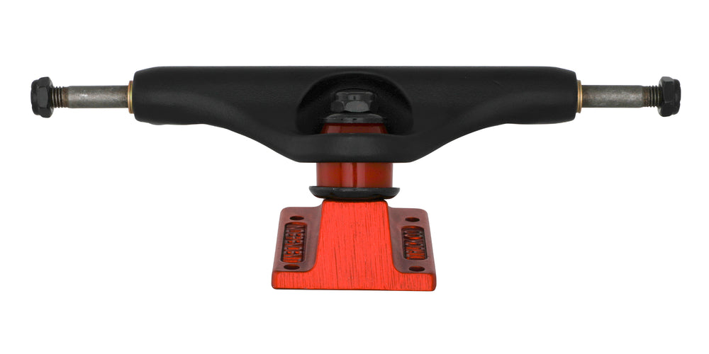 Stage 11 Splatter Span Black / Ano Red | Independent Skateboard Trucks