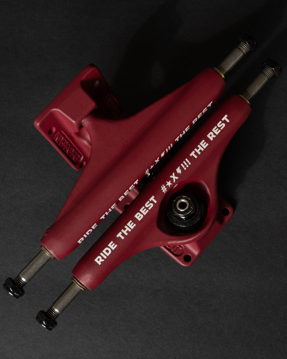 Stage 11 Forged Hollow RTB FTR | Burgundy Skateboard Trucks | Indy