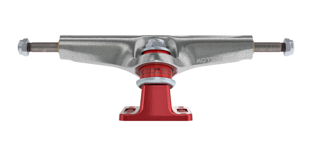 Stage 4 Silver / Ano Red Bar Logo | Hollow Trucks | Independent