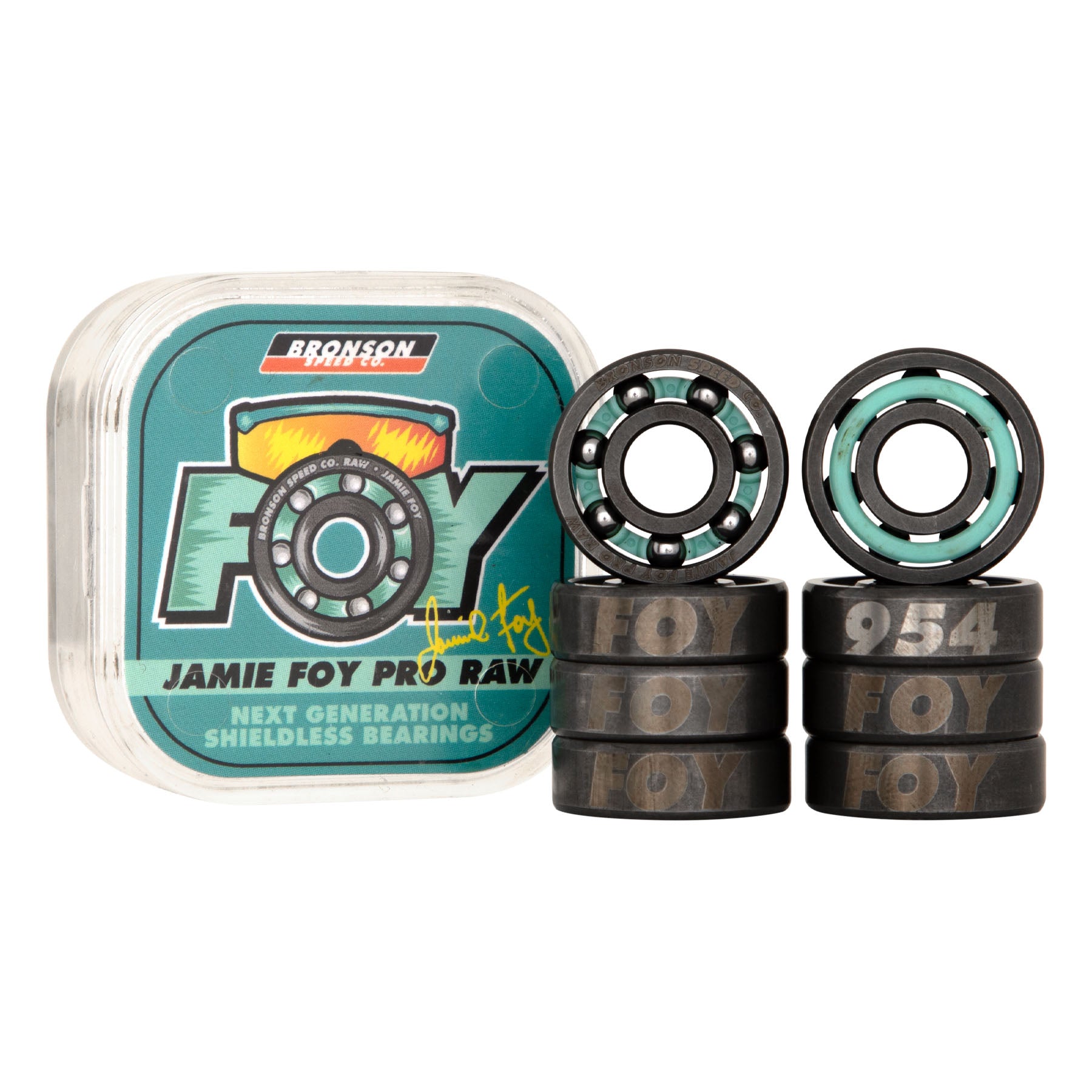 特価品セ Jamie Foy Pro Raw | Shieldless Skate Bearings | Bronson スケートボード