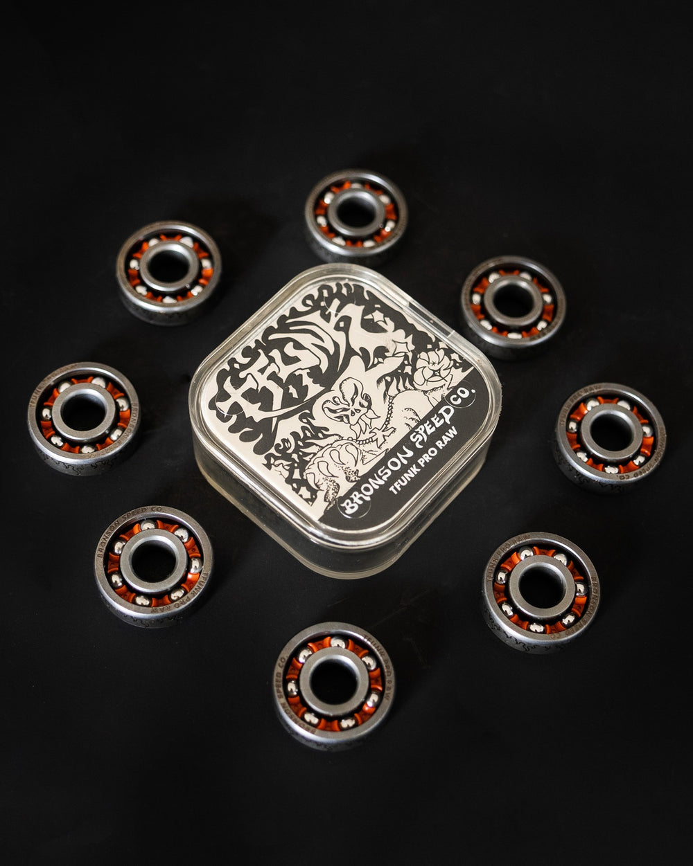 TFunk Pro Raw | Shieldless Skate Bearings | Bronson