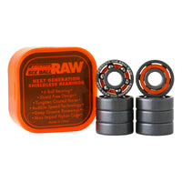 Six Ball Raw Shieldless Skateboard Bearings | Bronson Speed Co.
