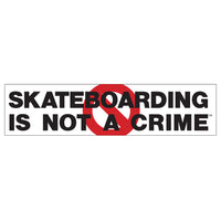 Skateboarding Is Not A Crime Sticker | Shop Online