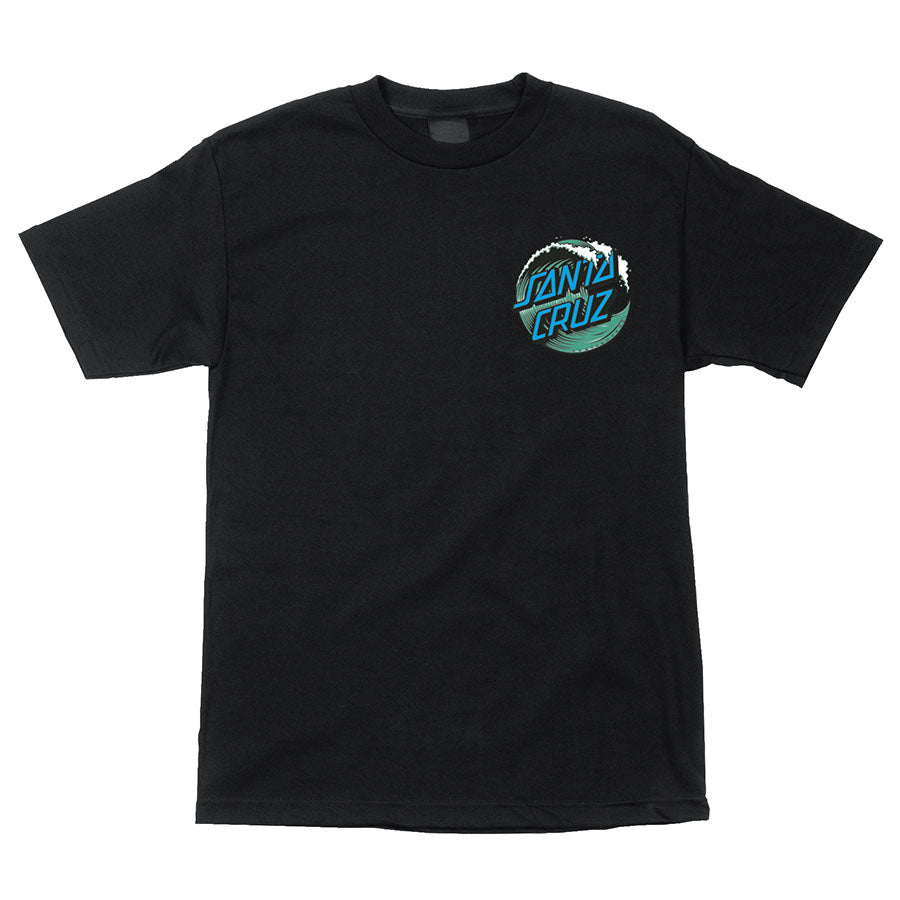 Santa Cruz Wave Dot T-Shirt - Black