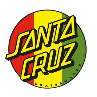 Rasta Dot 3in Santa Cruz Stickers (25 Pack) Red/Green/Yellow