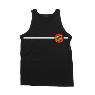 Classic Dot Mens Santa Cruz Tank Black