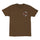Wave Dot Mens Santa Cruz T-Shirt Dark Chocolate w/grey/orange