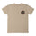 Wave Dot Mens Santa Cruz T-Shirt Tan w/Merlot