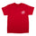 Opus Dot Mens Santa Cruz T-Shirt Cherry Red w/White