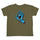 Screaming Hand Front Kids Santa Cruz T-Shirt Military Green