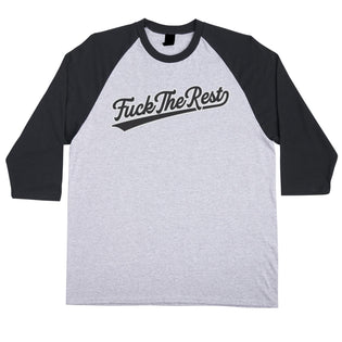 FTR Team Mens Independent 3/4 Sleeve T-Shirt Sport Grey/Black