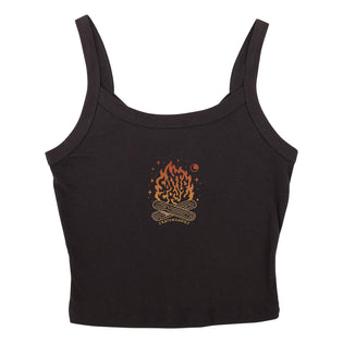 Starry Campfire Womens Santa Cruz Tank Solid Red Blend