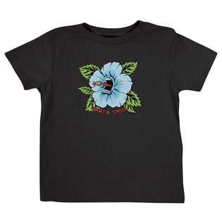 Screaming Hibiscus Kids Santa Cruz T-Shirt Black