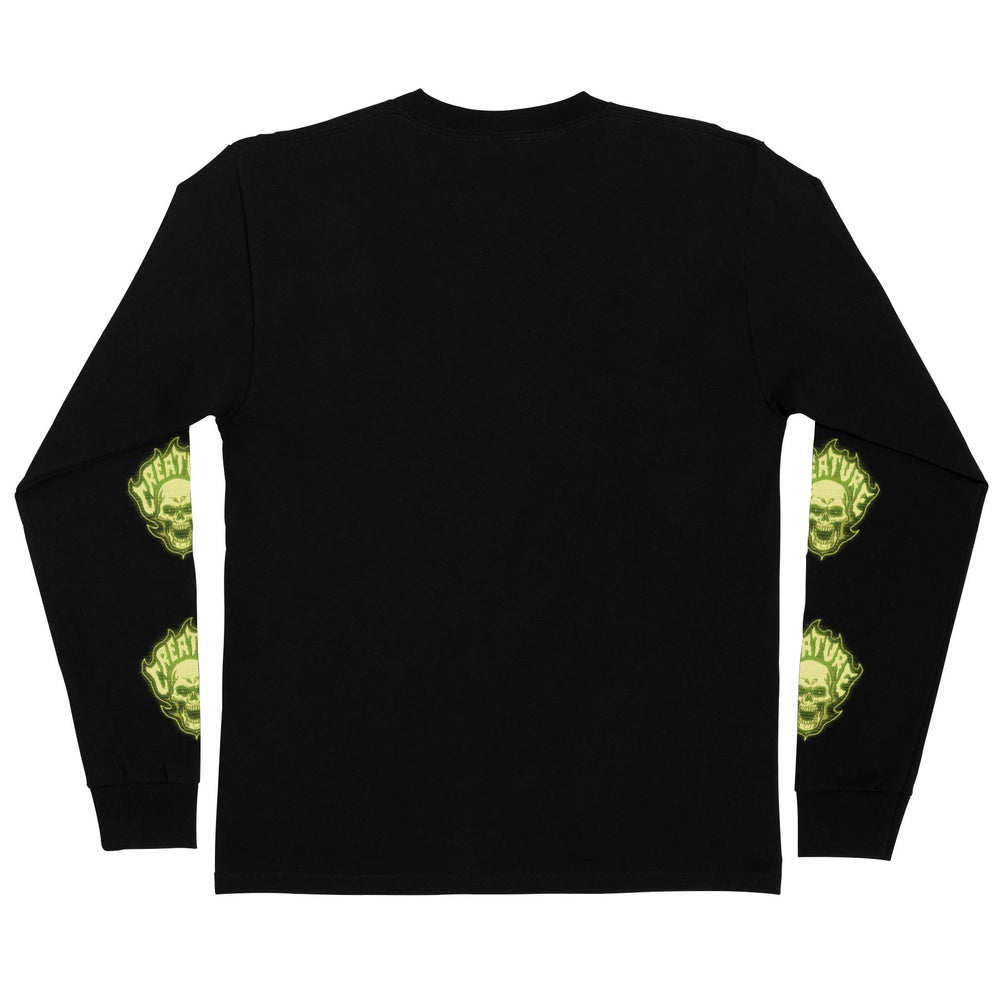 ★Creature★Bonehead Glitch Long Sleeve T-Shirt 関税込★ Bonehead Glitch LS T-Shirt | Men's Skate Clothing | Creature